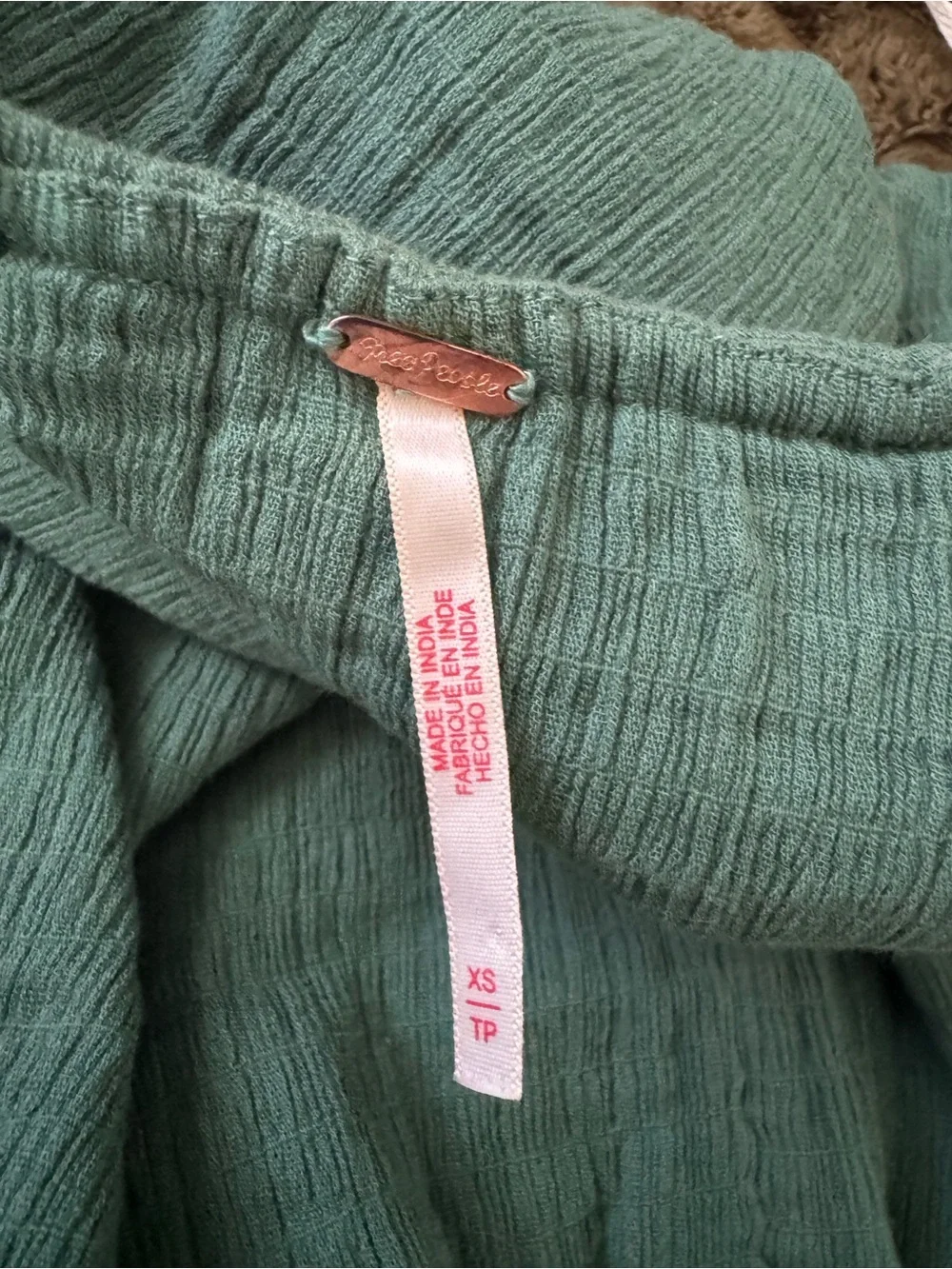 Free People Made Me Blush Mermaid Green Ruffle dress! XS but fits like S or M